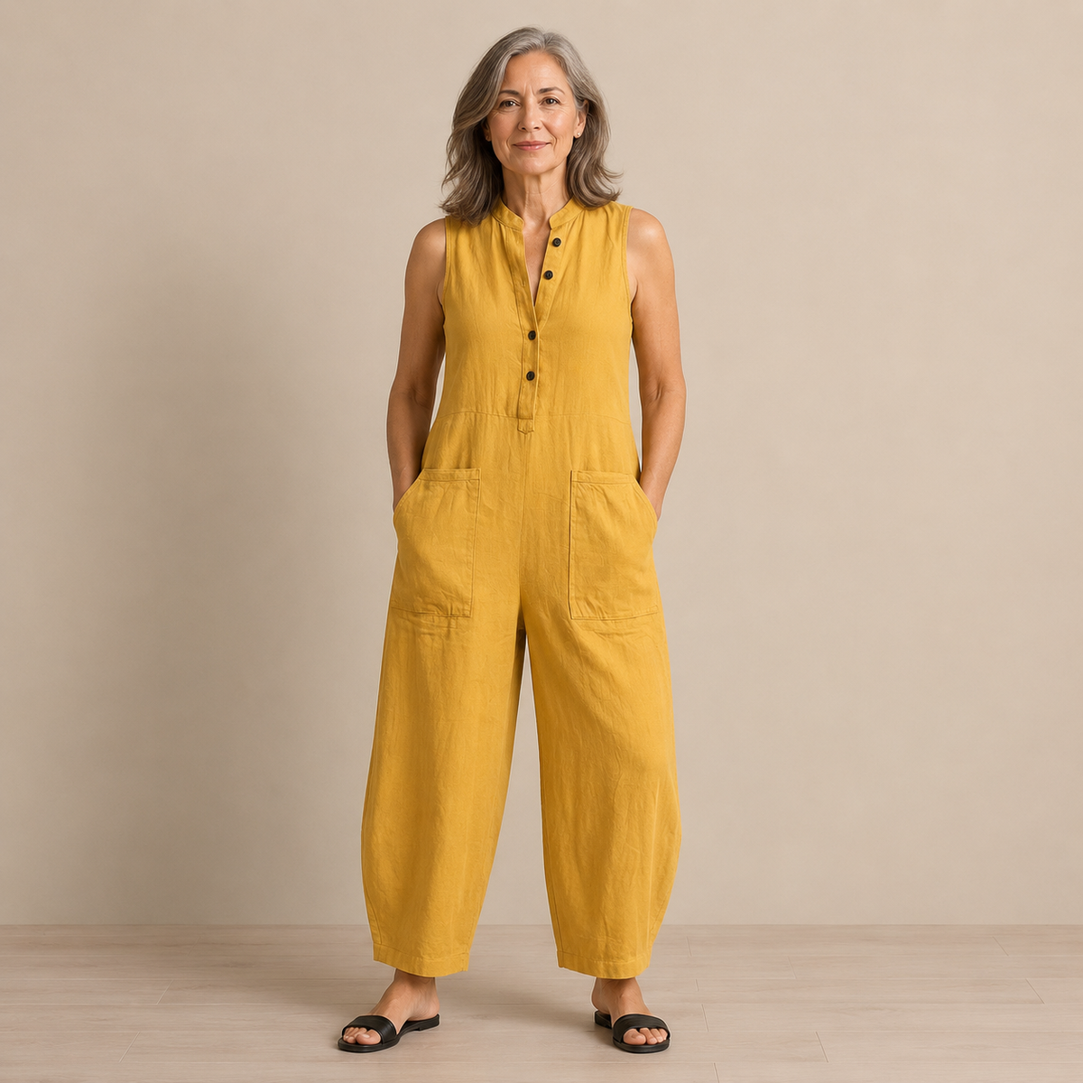 The Pemberton Jumpsuit - Timeless Sleeveless Style