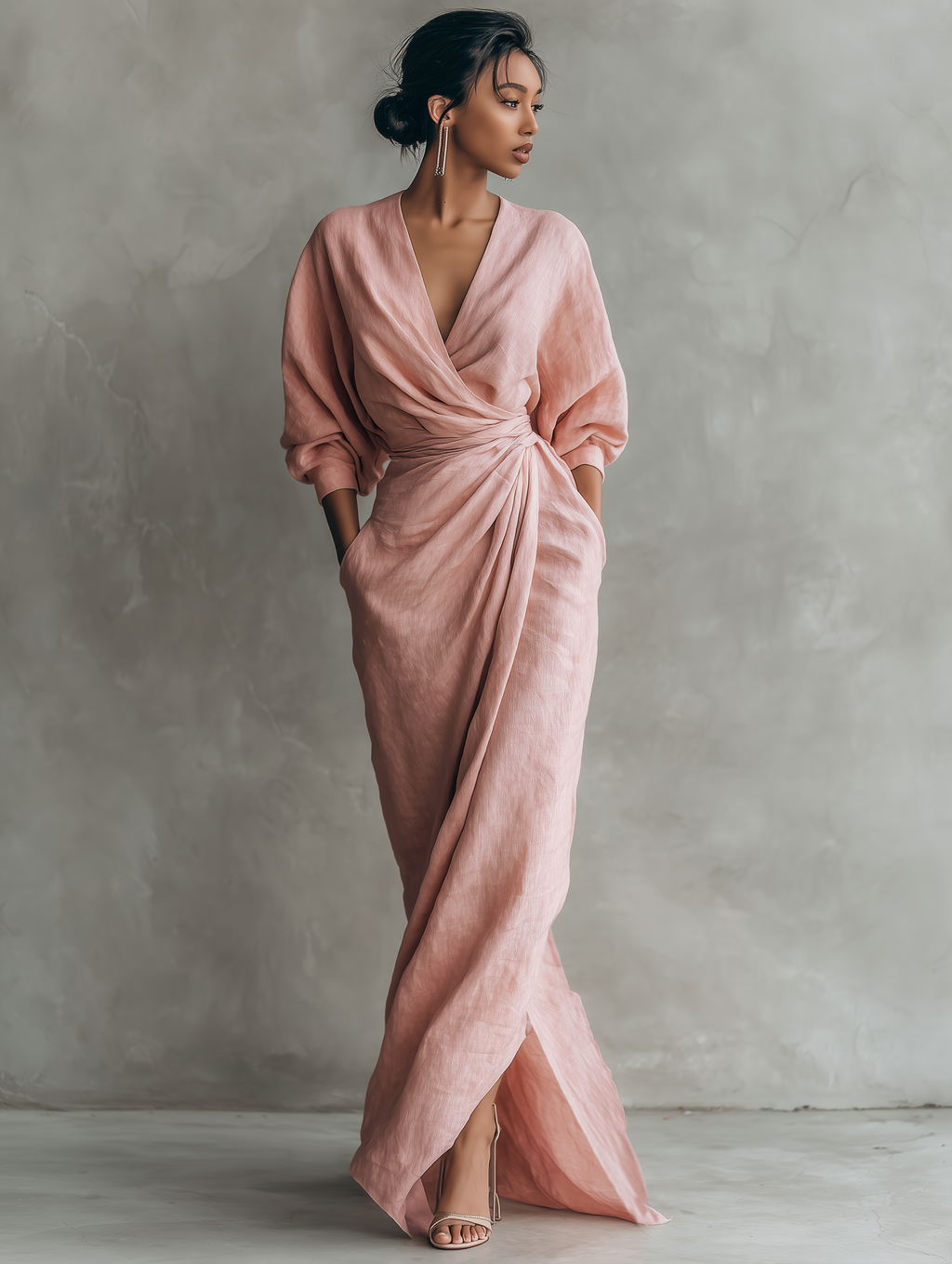 Karen | Elegant V-Neck Maxi Dress
