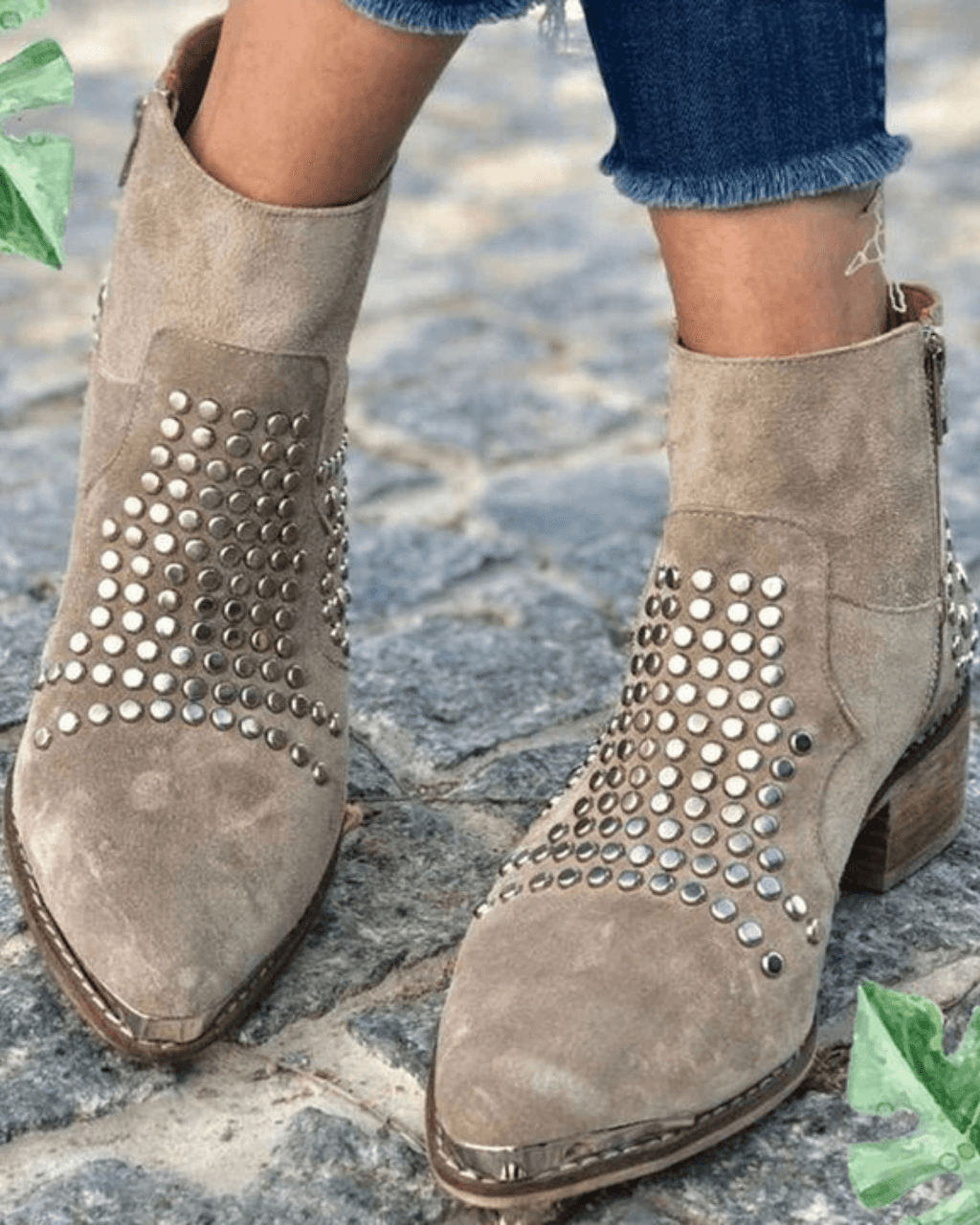 Annie | Ankle Boots with Studs