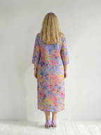 Benson | Abstract Floral Midi Dress