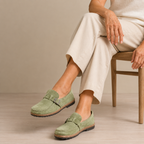 The Pemberton Clog — Suede Buckle Comfort