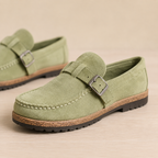 The Pemberton Clog — Suede Buckle Comfort