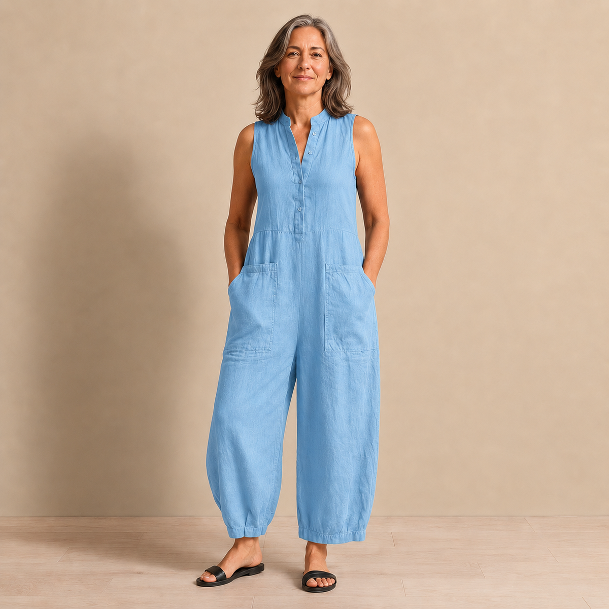 The Pemberton Jumpsuit - Timeless Sleeveless Style