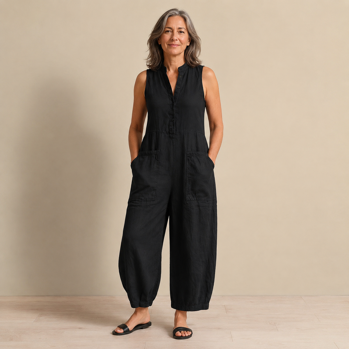 The Pemberton Jumpsuit - Timeless Sleeveless Style