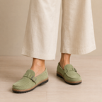 The Pemberton Clog — Suede Buckle Comfort