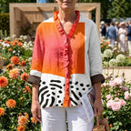 Melinda | Elegant Linen Summer Blouse