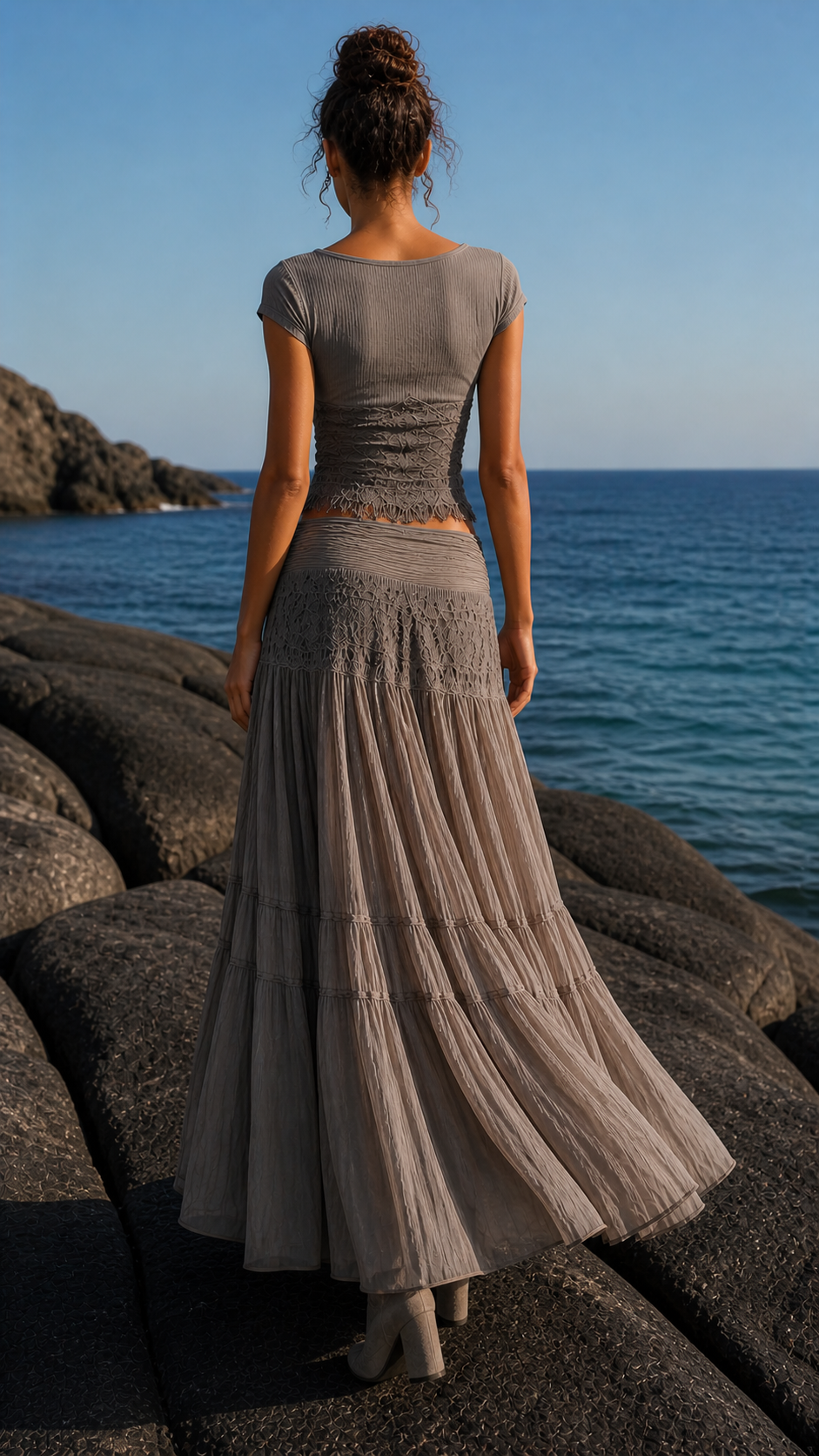 The Orchard Set | Elegant Top & Skirt