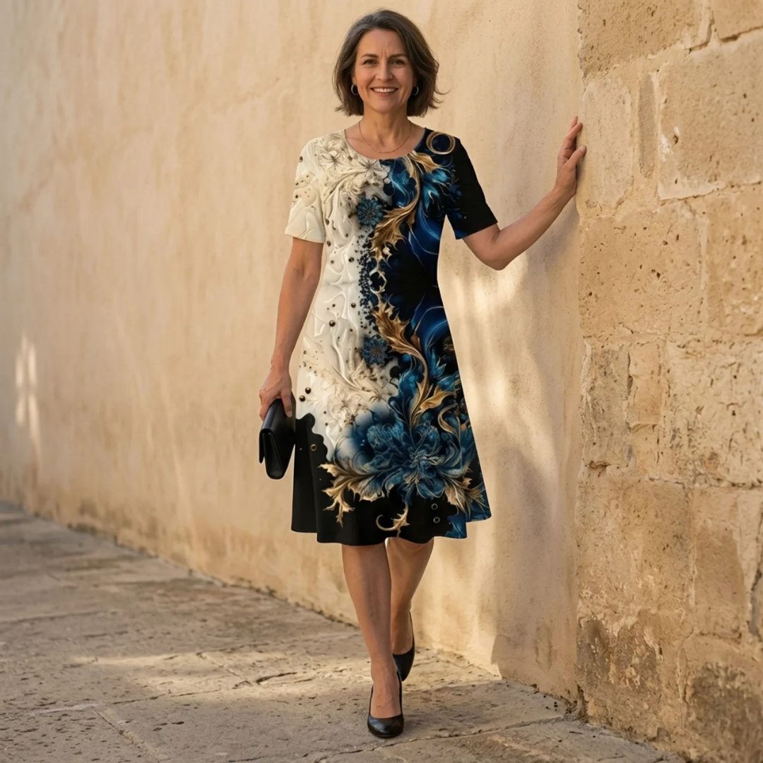 Olivia – Printed Relaxed Dress