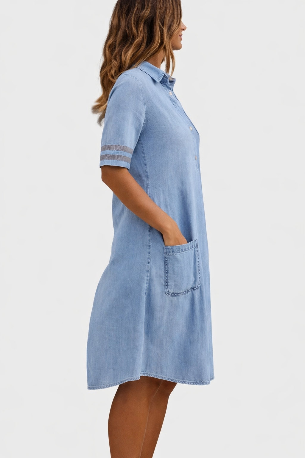 Brittany | Figure Flattering Denim Dress