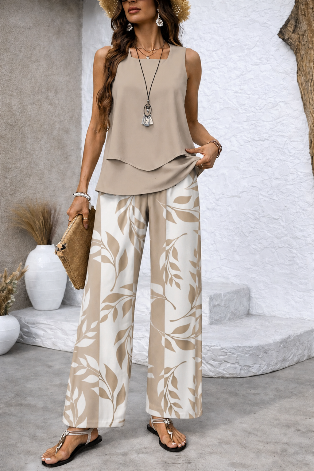Catherine | Desert Leaf Print Set