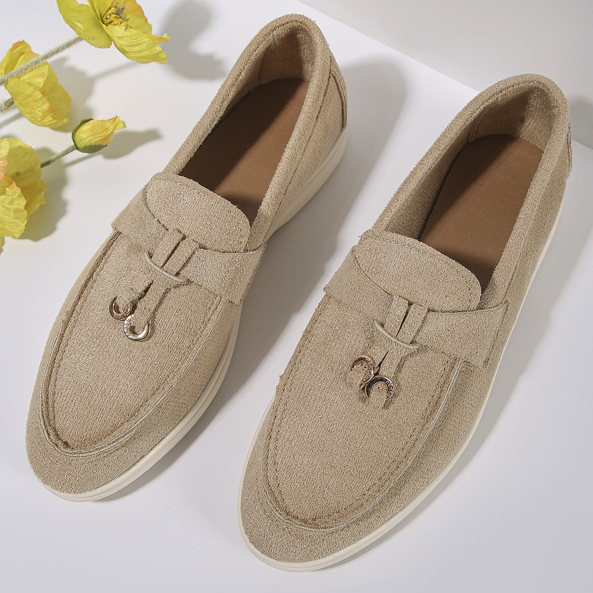 Suede Casual Slip-On Loafers