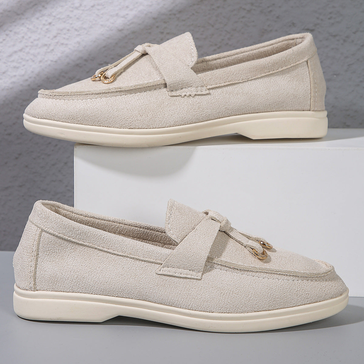 Suede Casual Slip-On Loafers