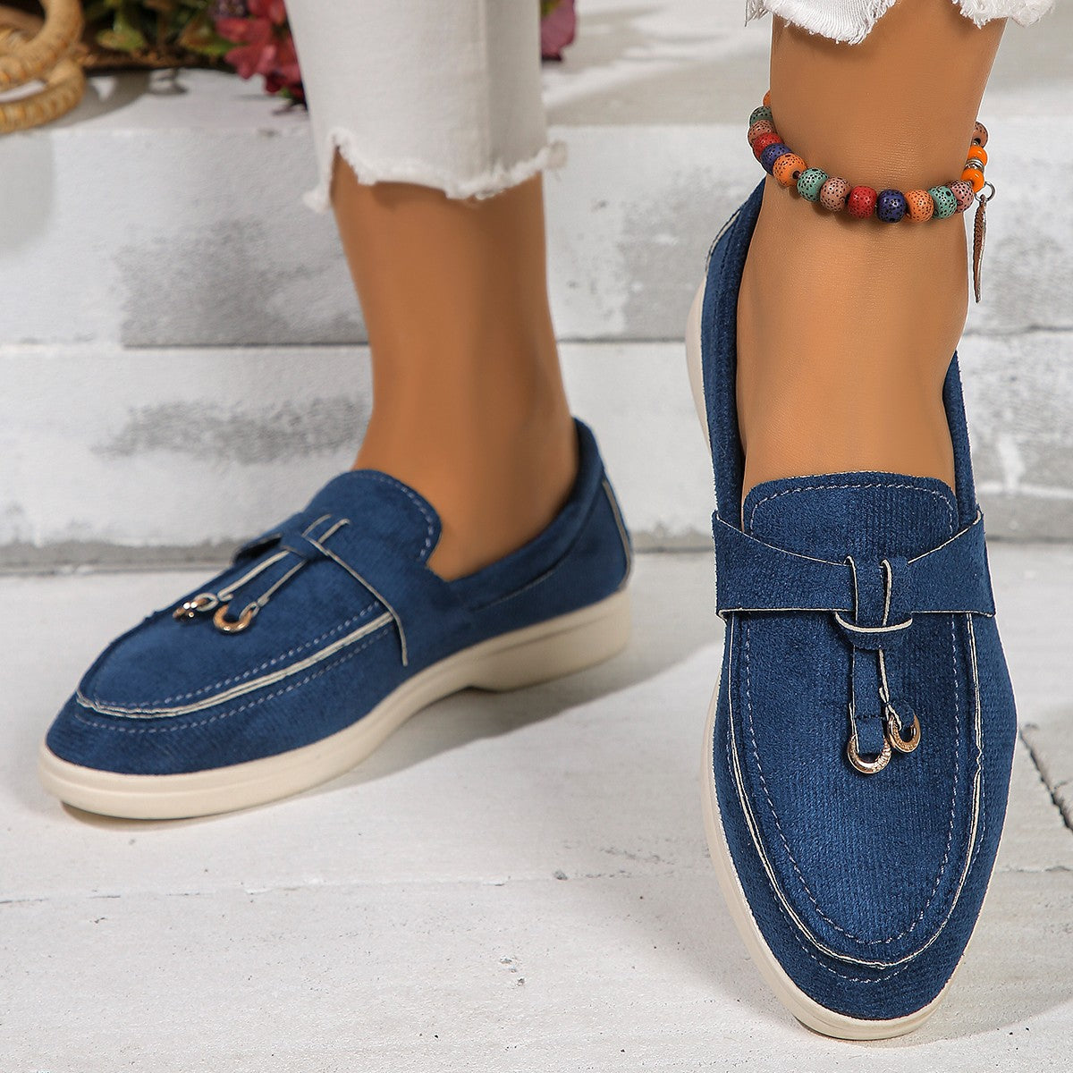 Suede Casual Slip-On Loafers