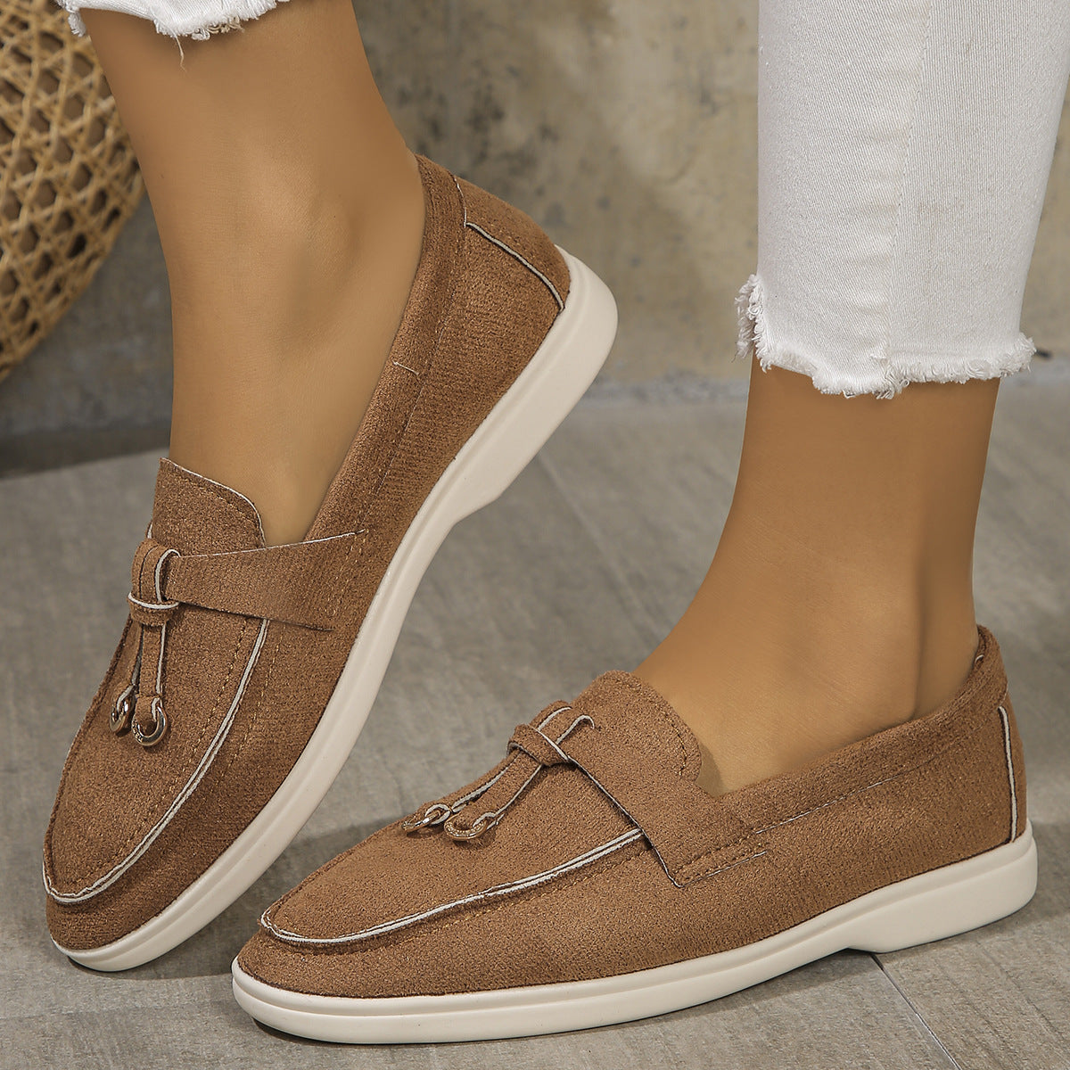 Suede Casual Slip-On Loafers