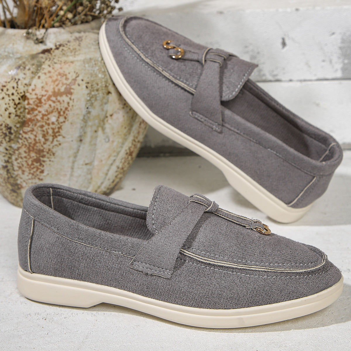 Suede Casual Slip-On Loafers