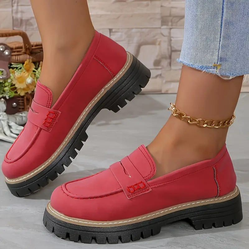 Cleated Suede Loafers
