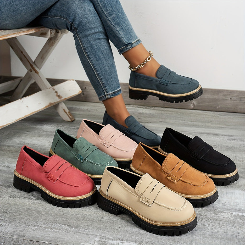 Cleated Suede Loafers