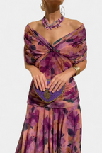 Sophia - Elegant Floral Pleated Dress