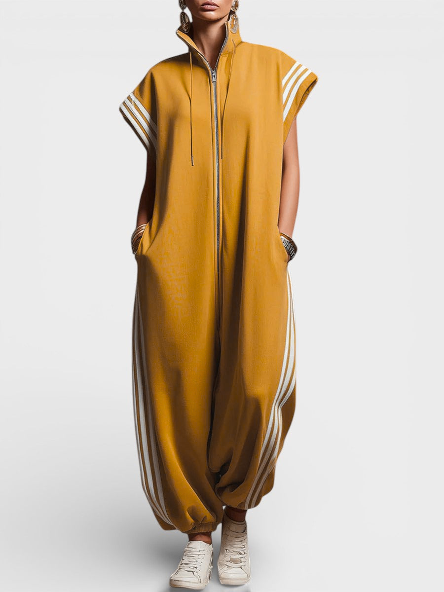 Valentina | Zip Neck Jumpsuit