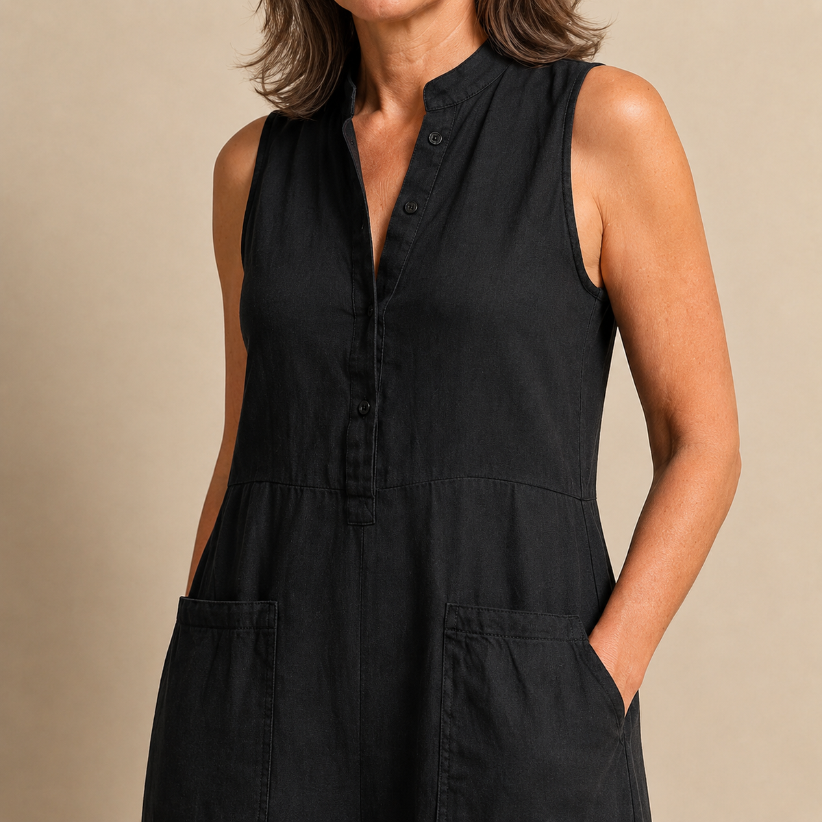 The Pemberton Jumpsuit - Timeless Sleeveless Style