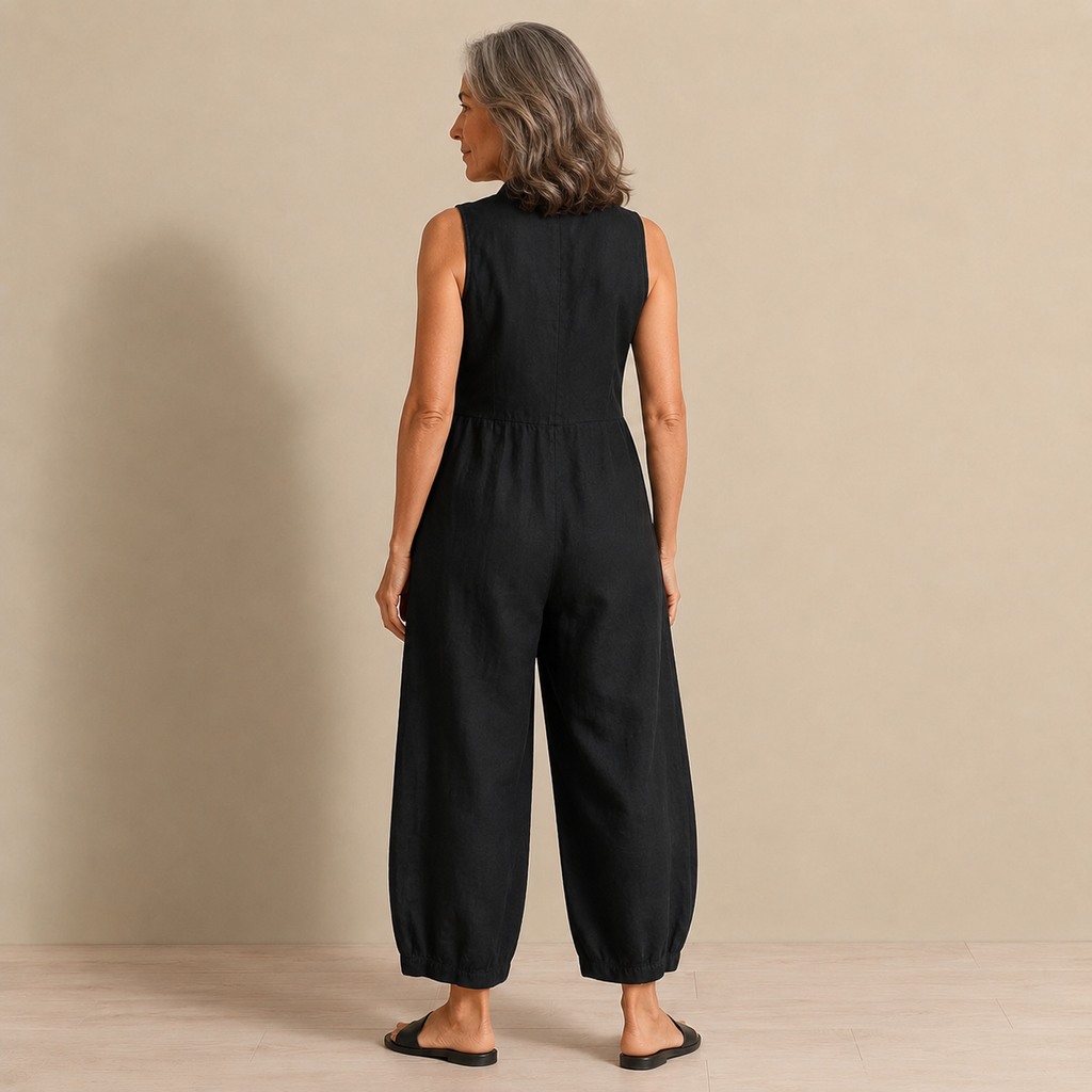 The Pemberton Jumpsuit - Timeless Sleeveless Style